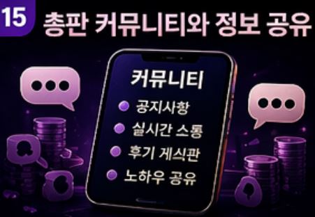 총판 커뮤니티와 정보 공유 이미지
