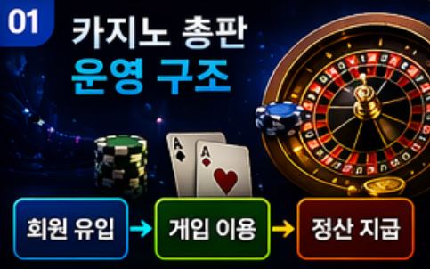 카지노 총판 운영 구조 이미지