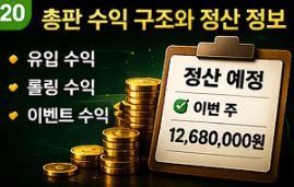 총판 수익 구조와 정산 정보 이미지